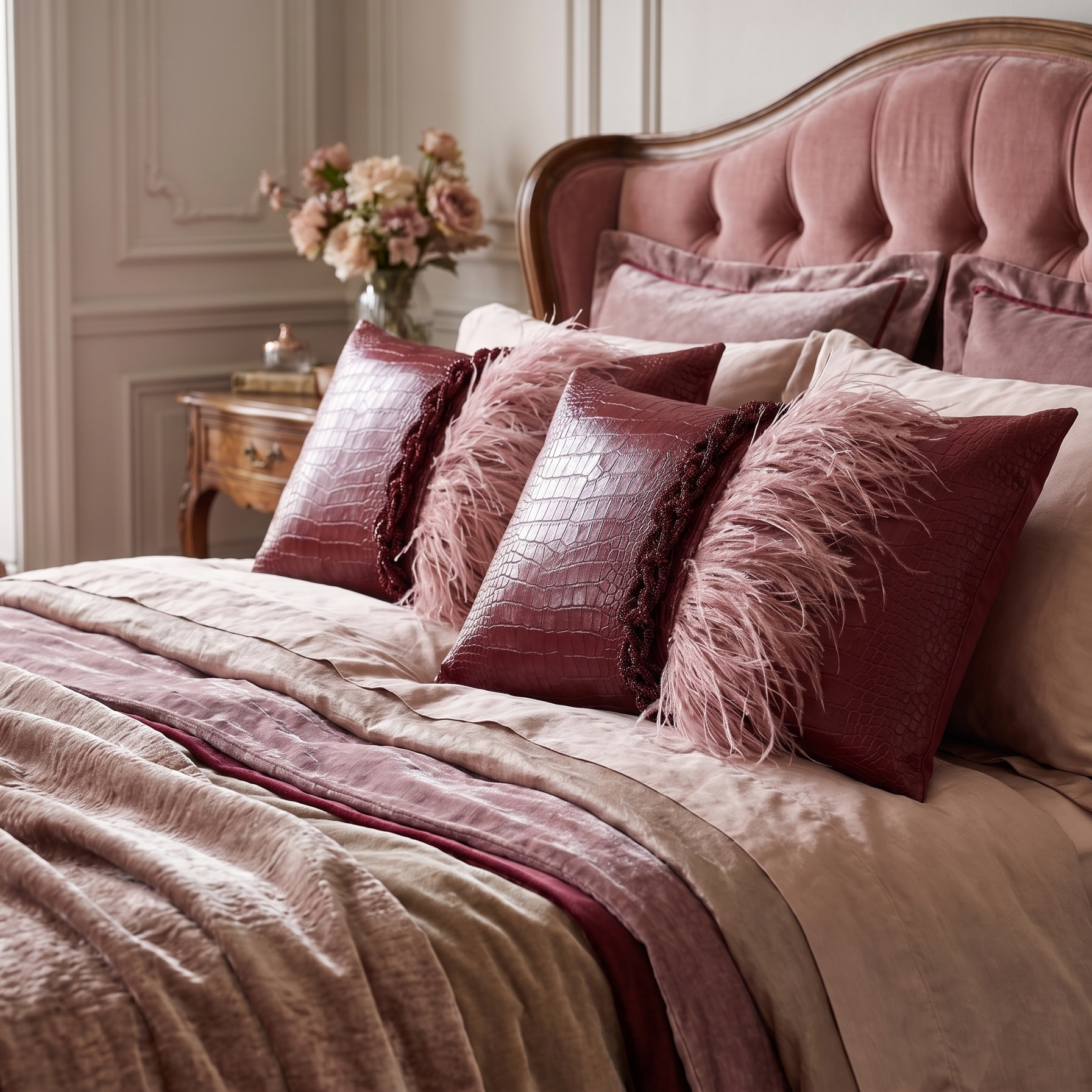 The Sanderé Handmade Plume Decorative Pillow