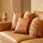 The Sanderé Handmade Plume Decorative Pillow