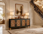 The Sanderé Imperial Bloom Cabinet | Hand-Finished Ornate Floral Accent Cabinet