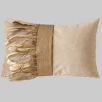 The Sanderé Handmade Embellished Croc Plume Decorative Pillow