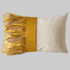 The Sanderé Handmade Embellished Croc Plume Decorative Pillow