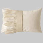 The Sanderé Handmade Embellished Croc Plume Decorative Pillow