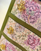 The Sanderé Vintage Bloom Nightstand | Hand-Finished Three-Drawer Bedside Table