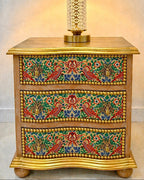 The Sanderé Gardenwing Nightstand | Hand-Finished Three-Drawer Bedside Table