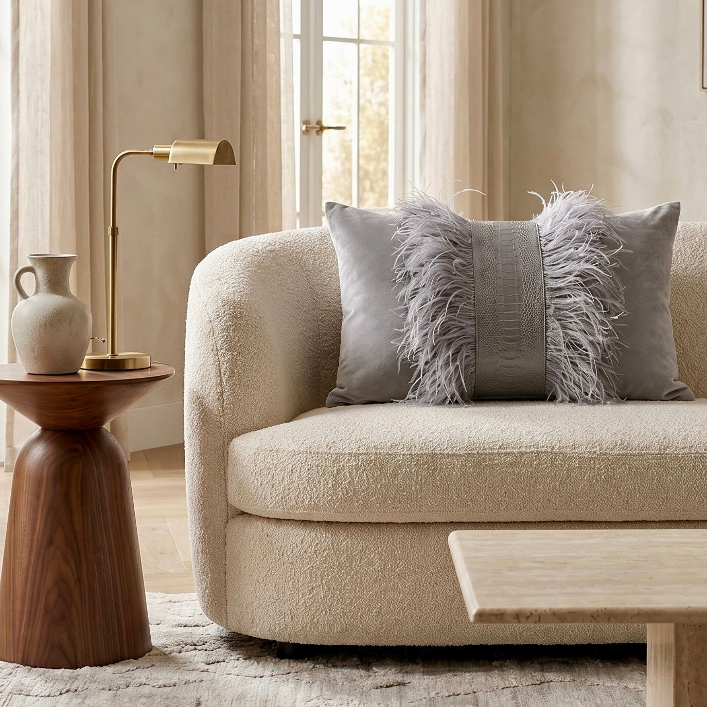 The Sanderé Handmade Atelier Plume Decorative Pillow