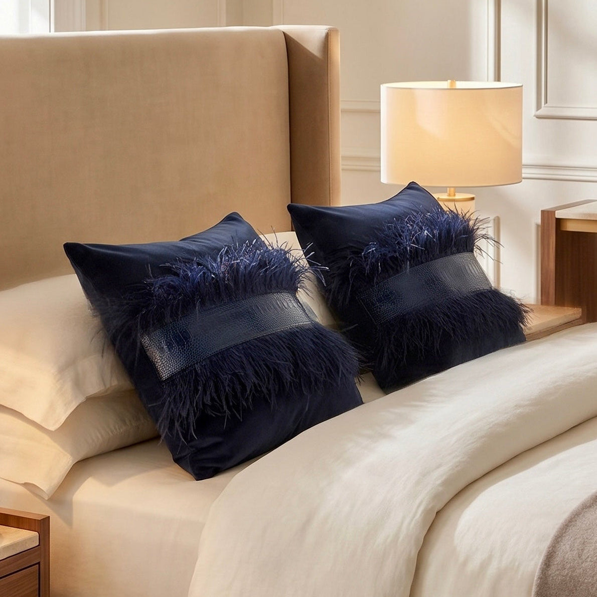 The Sanderé Handmade Atelier Plume Decorative Pillow