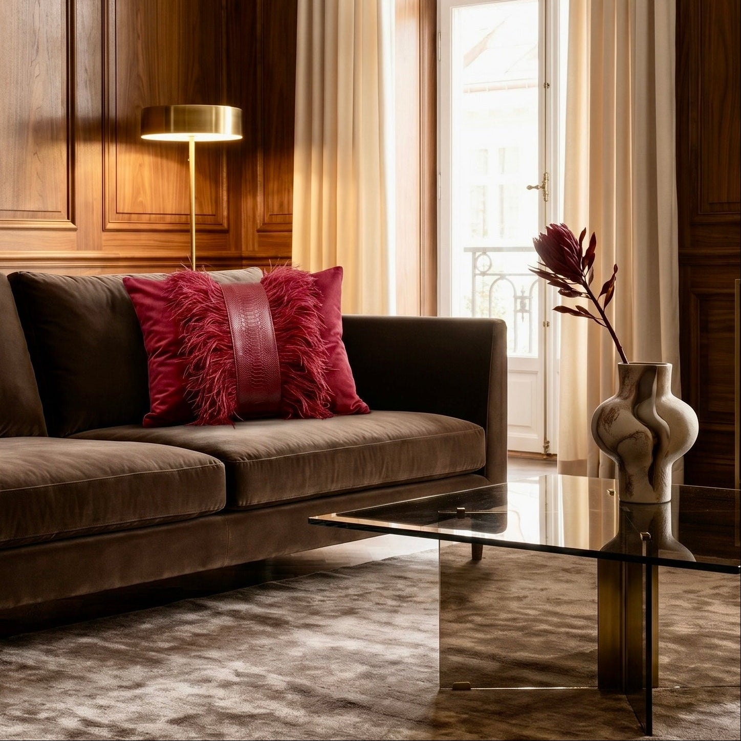 The Sanderé Handmade Atelier Plume Decorative Pillow