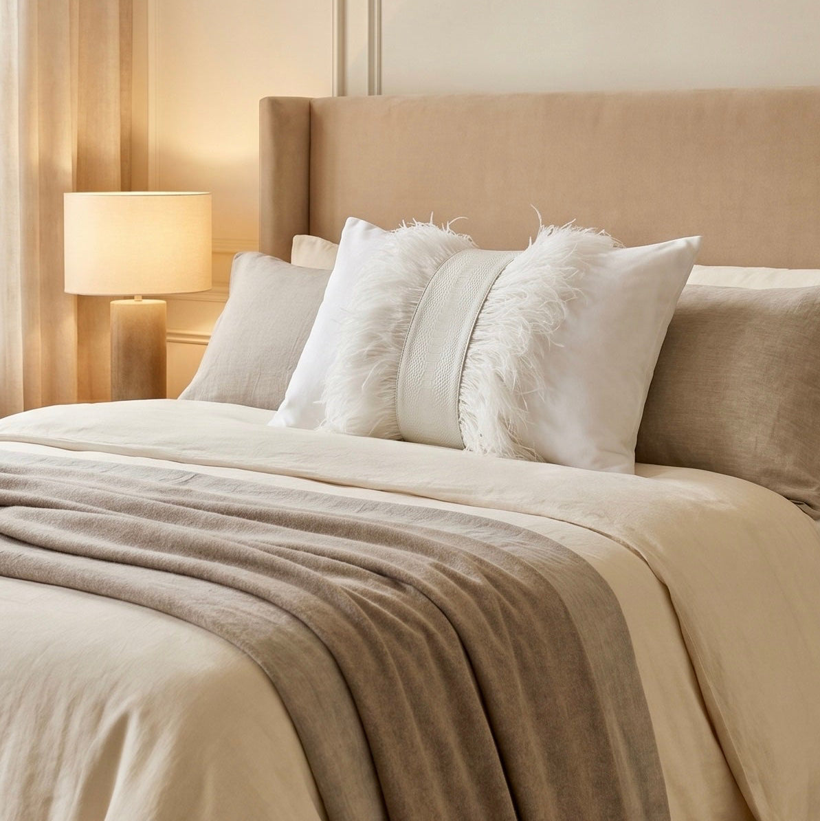 The Sanderé Handmade Atelier Plume Decorative Pillow
