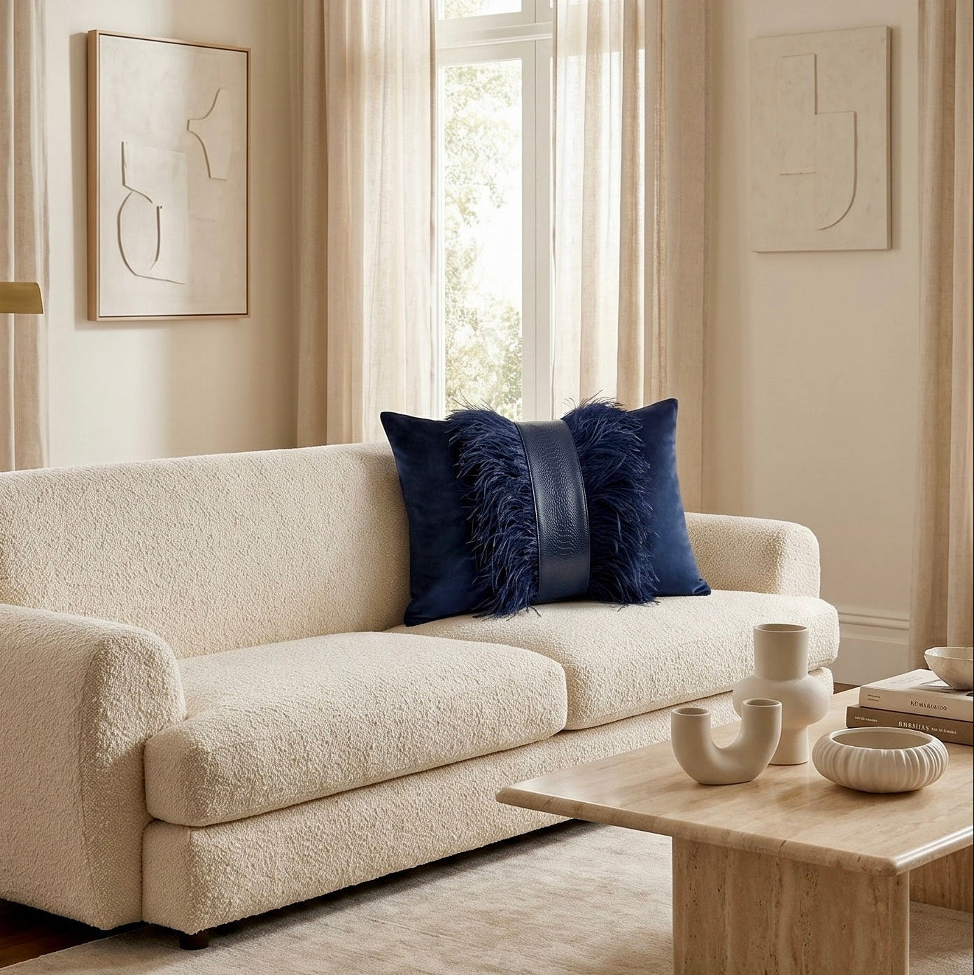 The Sanderé Handmade Atelier Plume Decorative Pillow