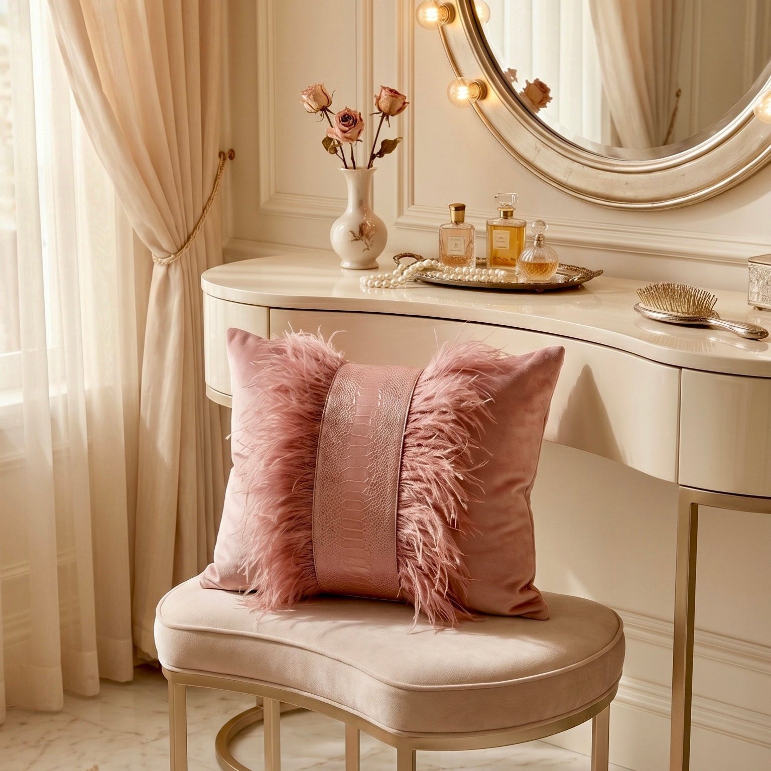 The Sanderé Handmade Atelier Plume Decorative Pillow