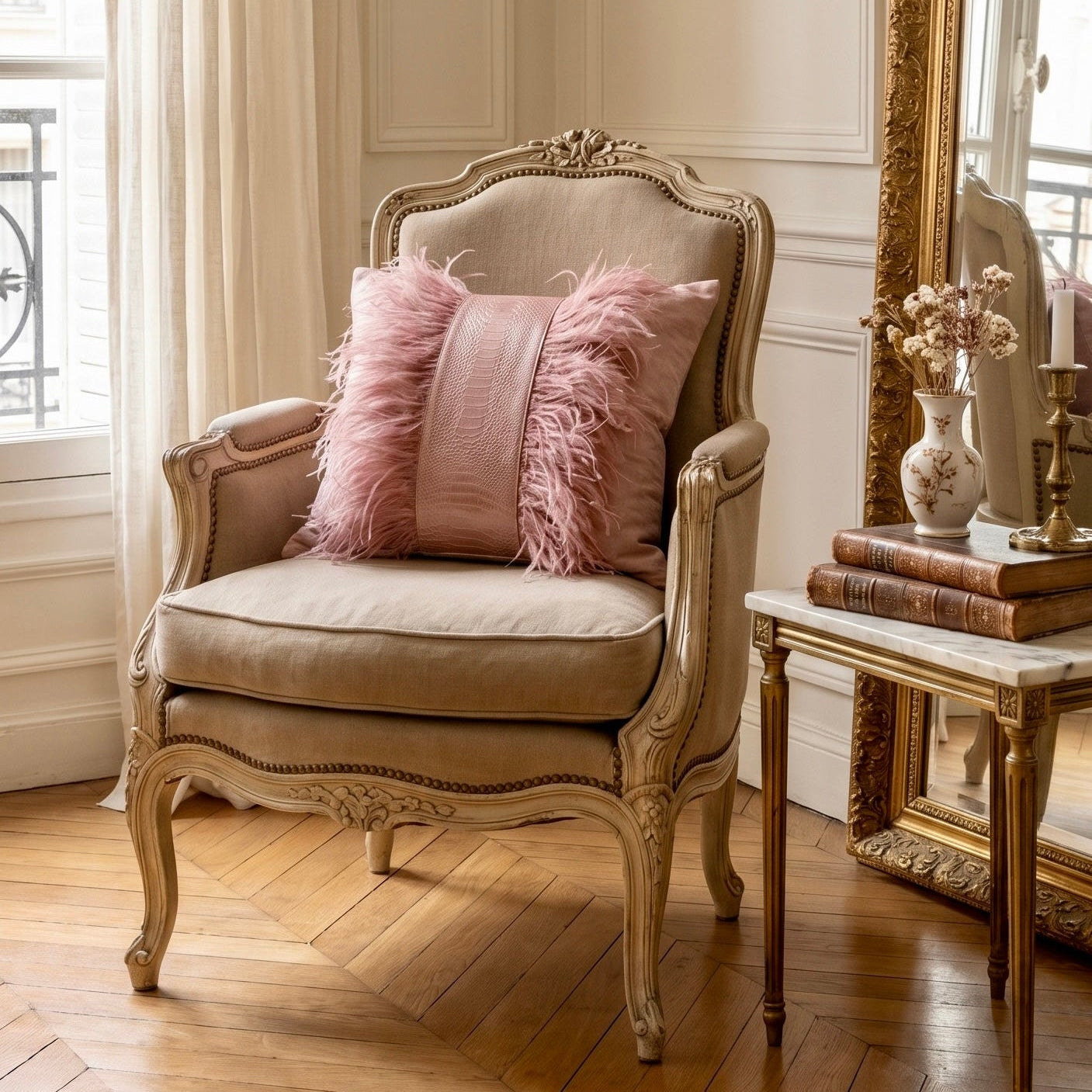 The Sanderé Handmade Atelier Plume Decorative Pillow