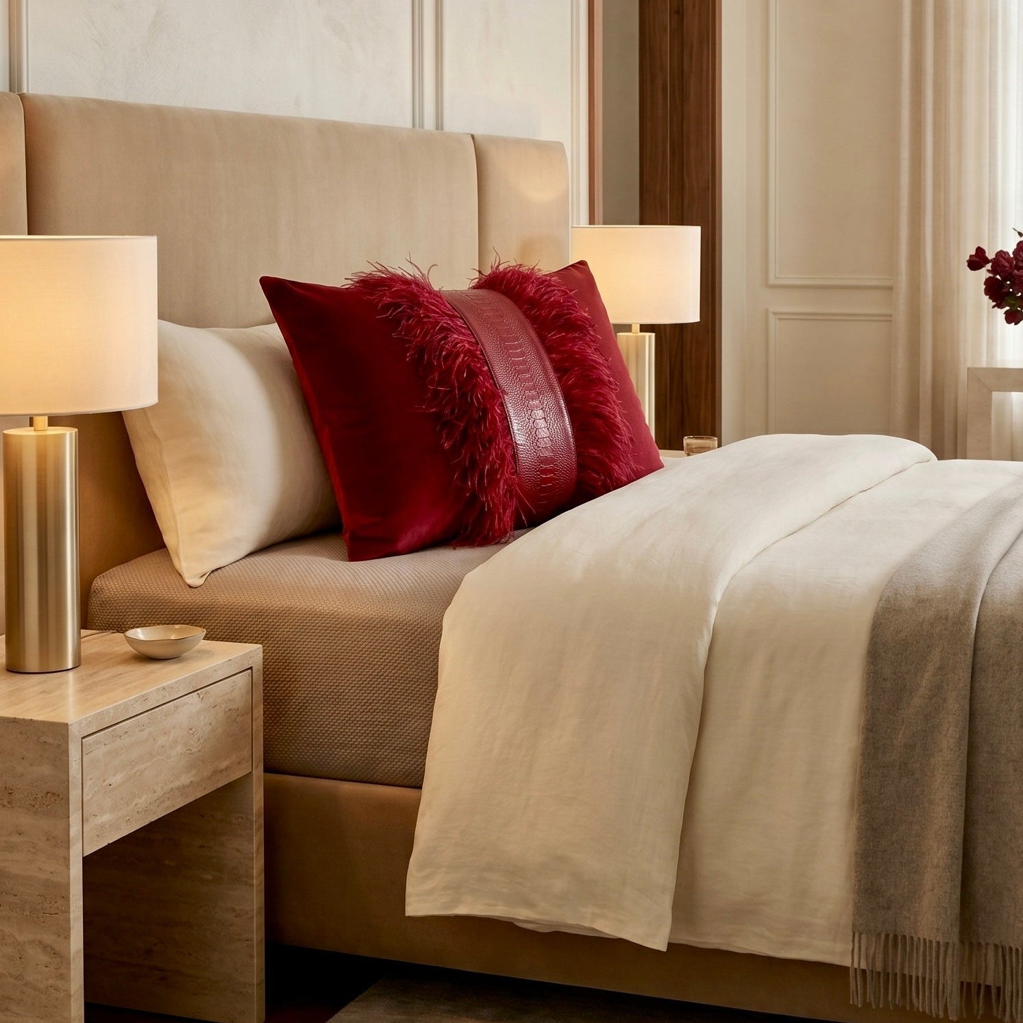 The Sanderé Handmade Atelier Plume Decorative Pillow