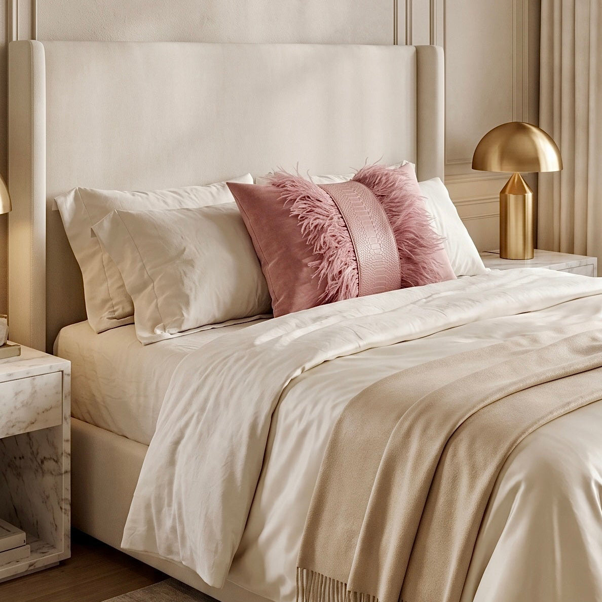 The Sanderé Handmade Atelier Plume Decorative Pillow