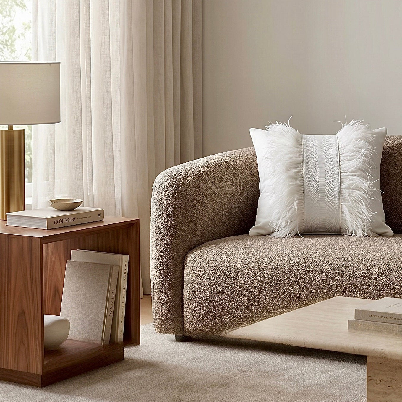 The Sanderé Handmade Atelier Plume Decorative Pillow