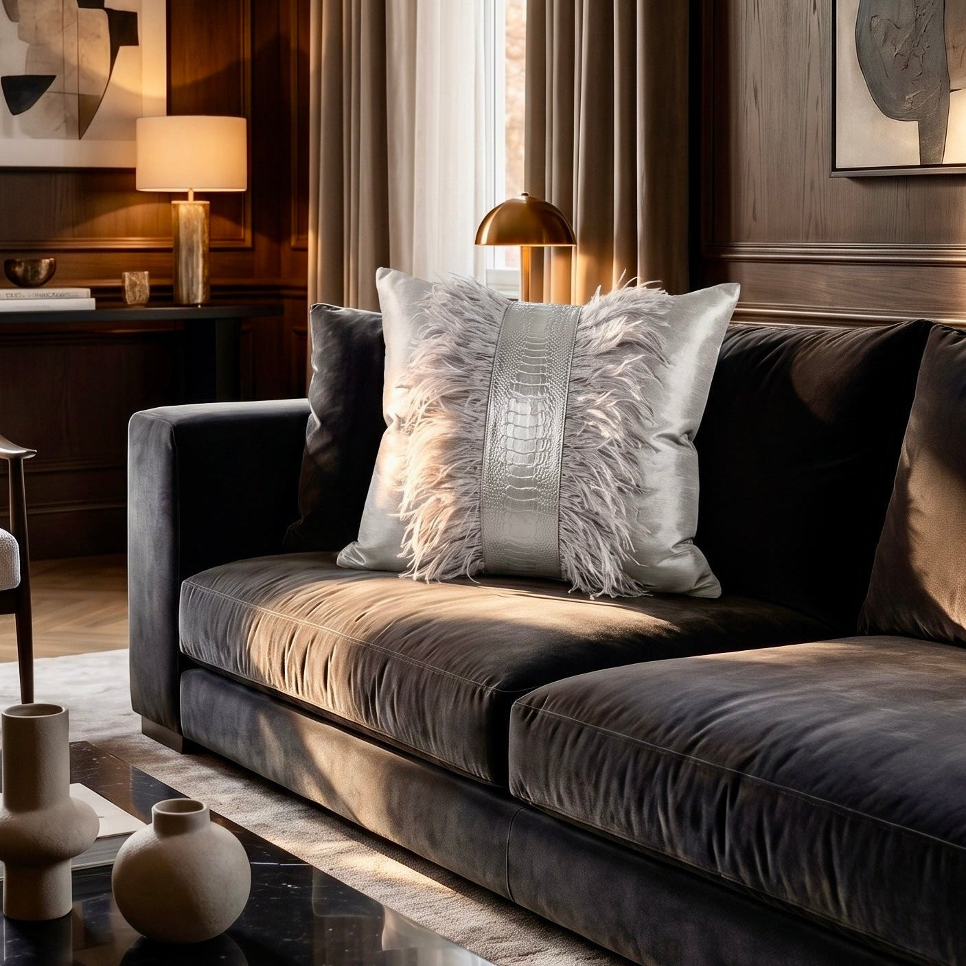 The Sanderé Handmade Atelier Plume Decorative Pillow