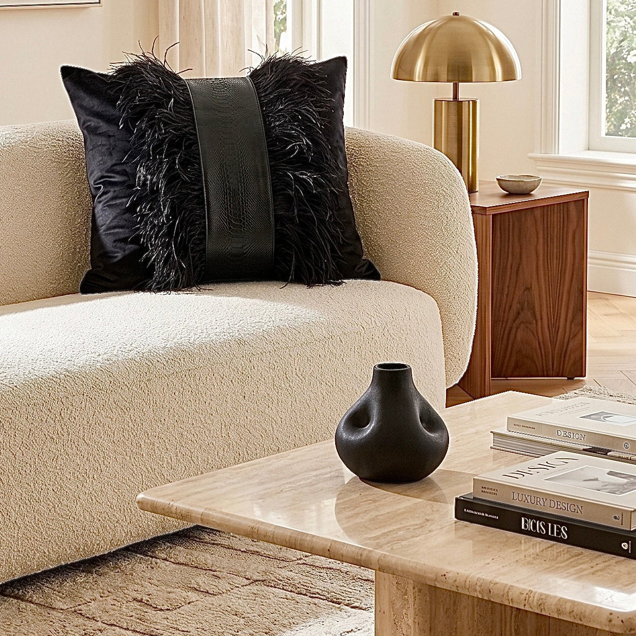 The Sanderé Handmade Atelier Plume Decorative Pillow