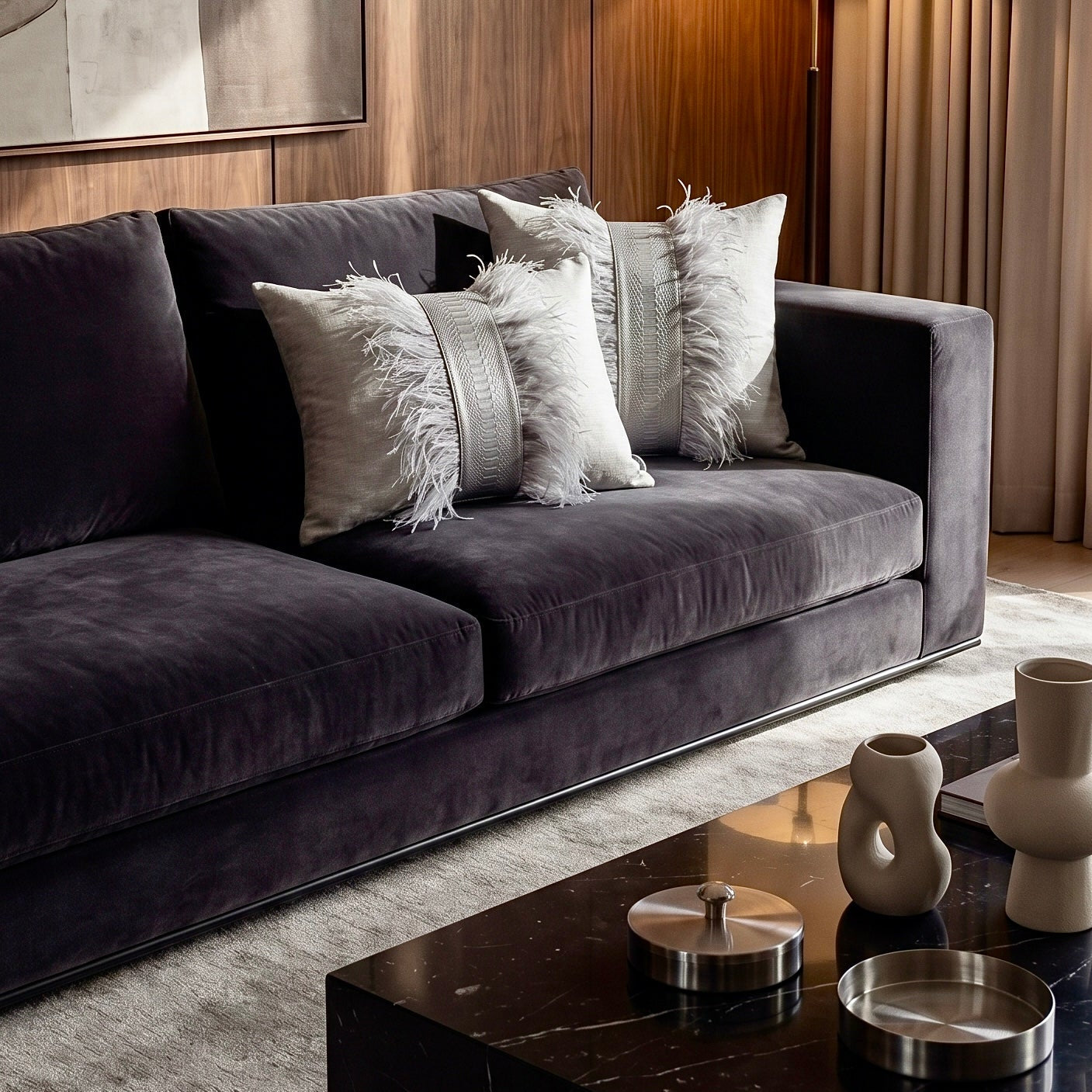 The Sanderé Handmade Atelier Plume Decorative Pillow