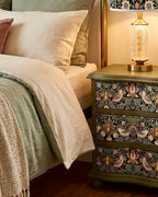 The Sanderé Gardenlark Nightstand | Hand-Finished Three-Drawer Bedside Table