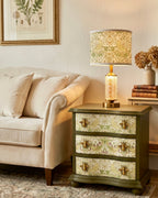 The Sanderé Edenlark Nightstand | Hand-Finished Three-Drawer Bedside Table