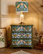 The Sanderé Wrenwood Nightstand | Hand-Finished Three-Drawer Bedside Table