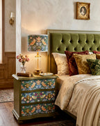 The Sanderé Wrenwood Nightstand | Hand-Finished Three-Drawer Bedside Table