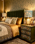 The Sanderé Vivienne Nightstand | Hand-Finished Three-Drawer Bedside Table
