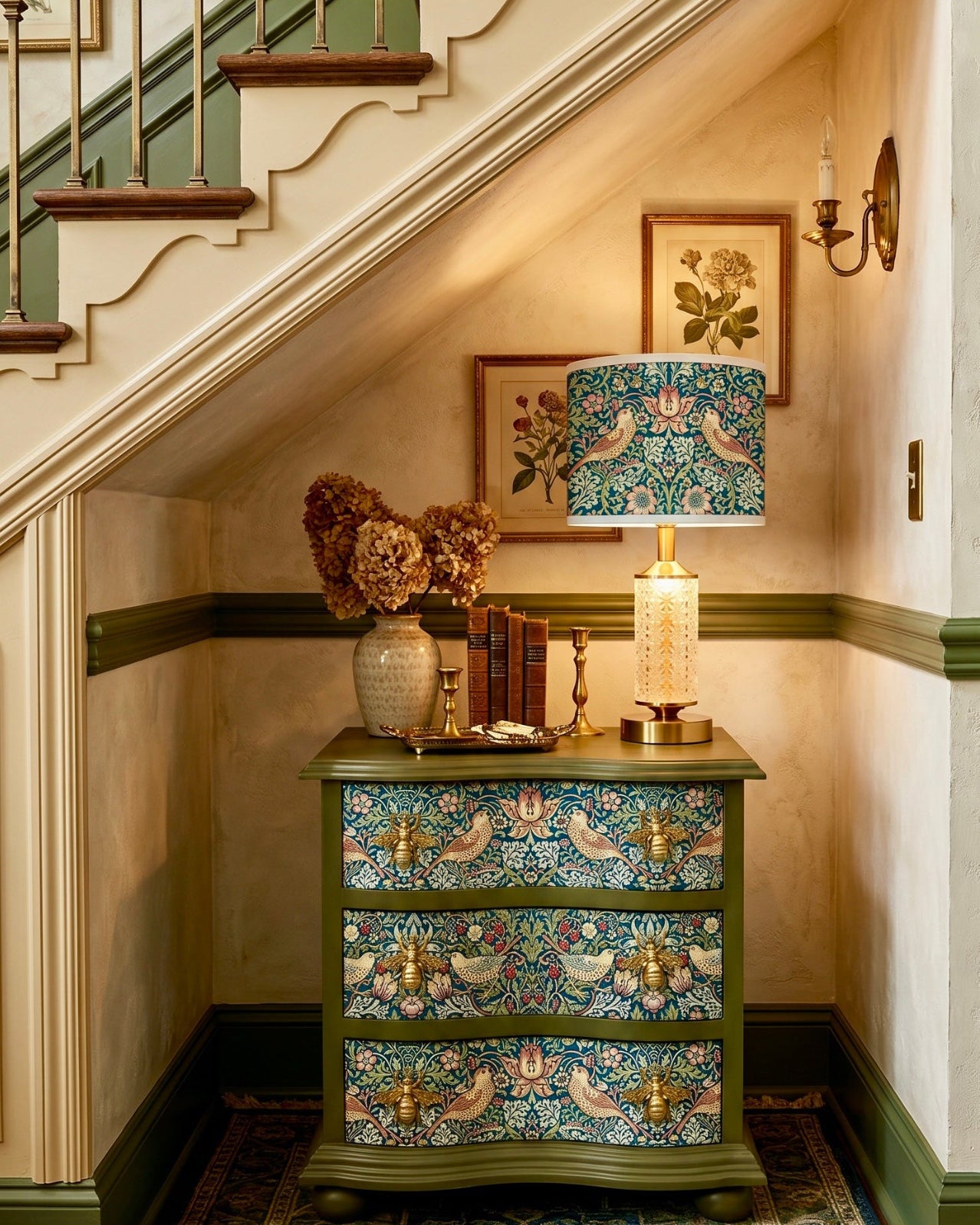 The Sanderé Vivienne Nightstand | Hand-Finished Three-Drawer Bedside Table