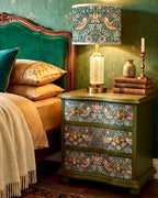 The Sanderé Vivienne Nightstand | Hand-Finished Three-Drawer Bedside Table