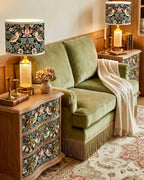 The Sanderé Gardenlark Nightstand | Hand-Finished Three-Drawer Bedside Table
