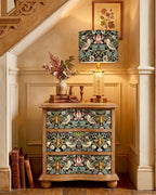 The Sanderé Gardenlark Nightstand | Hand-Finished Three-Drawer Bedside Table