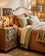 The Sanderé Gardenlark Nightstand | Hand-Finished Three-Drawer Bedside Table