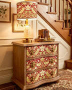 The Sanderé Roselle Nightstand | Hand-Finished Three-Drawer Bedside Table