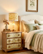 The Sanderé Edenlark Nightstand | Hand-Finished Three-Drawer Bedside Table
