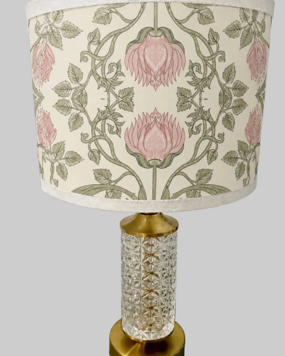 The Sanderé Cottage Bloom Nightstand | Hand-Finished Three-Drawer Bedside Table
