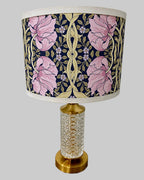 The Sanderé Violet Garden Nightstand | Hand-Finished Three-Drawer Bedside Table