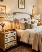 The Sanderé Cottage Bloom Nightstand | Hand-Finished Three-Drawer Bedside Table
