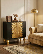 The Sanderé Camellia Cabinet | Sculptural 3D Floral Accent Cabinet