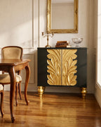 The Sanderé Camellia Cabinet | Sculptural 3D Floral Accent Cabinet