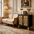 The Sanderé Elara Cabinet | Hand-Finished Carved Accent Cabinet