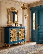 The Sanderé Maison Cabinet | Hand-Finished Hollow Carved Accent Cabinet