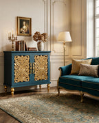 The Sanderé Maison Cabinet | Hand-Finished Hollow Carved Accent Cabinet