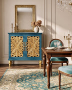 The Sanderé Maison Cabinet | Hand-Finished Hollow Carved Accent Cabinet