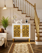The Sanderé Elara Cabinet | Hand-Finished Carved Accent Cabinet