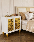 The Sanderé Elara Cabinet | Hand-Finished Carved Accent Cabinet