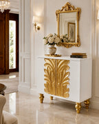 The Sanderé Camellia Cabinet | Sculptural 3D Floral Accent Cabinet