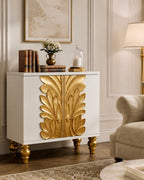 The Sanderé Camellia Cabinet | Sculptural 3D Floral Accent Cabinet