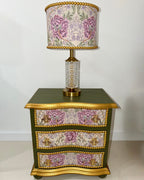 The Sanderé Honeywing Nightstand | Hand-Finished Three-Drawer Bedside Table