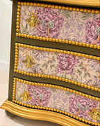 The Sanderé Honeywing Nightstand | Hand-Finished Three-Drawer Bedside Table
