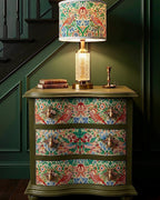 The Sanderé Garden Finch Nightstand | Hand-Finished Three-Drawer Bedside Table