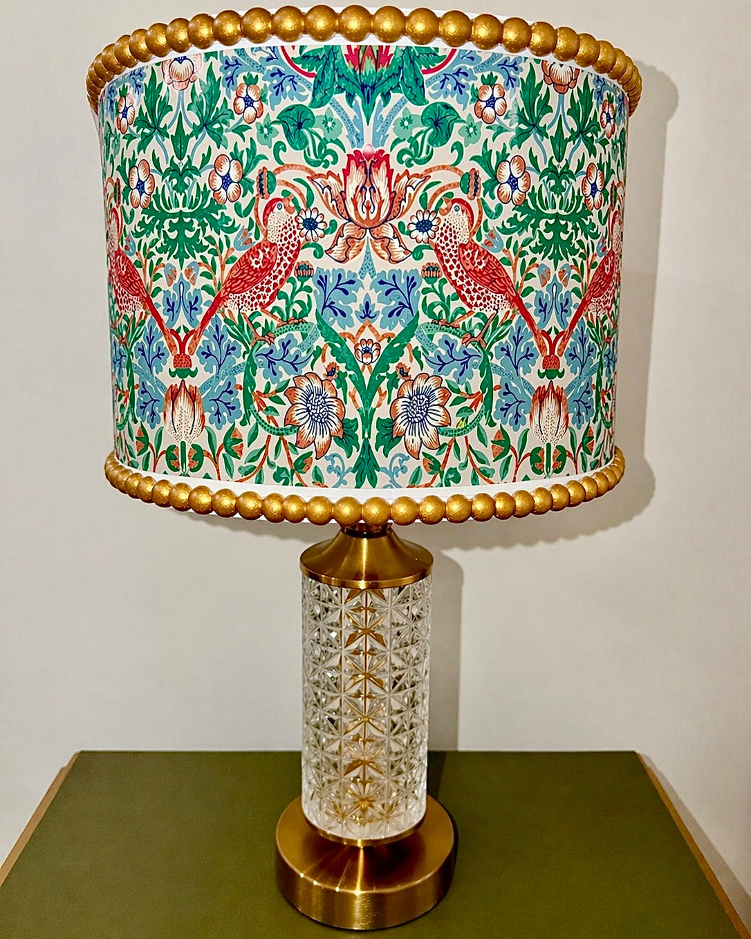 The Sanderé Goldenwing Nightstand | Hand-Finished Three-Drawer Bedside Table